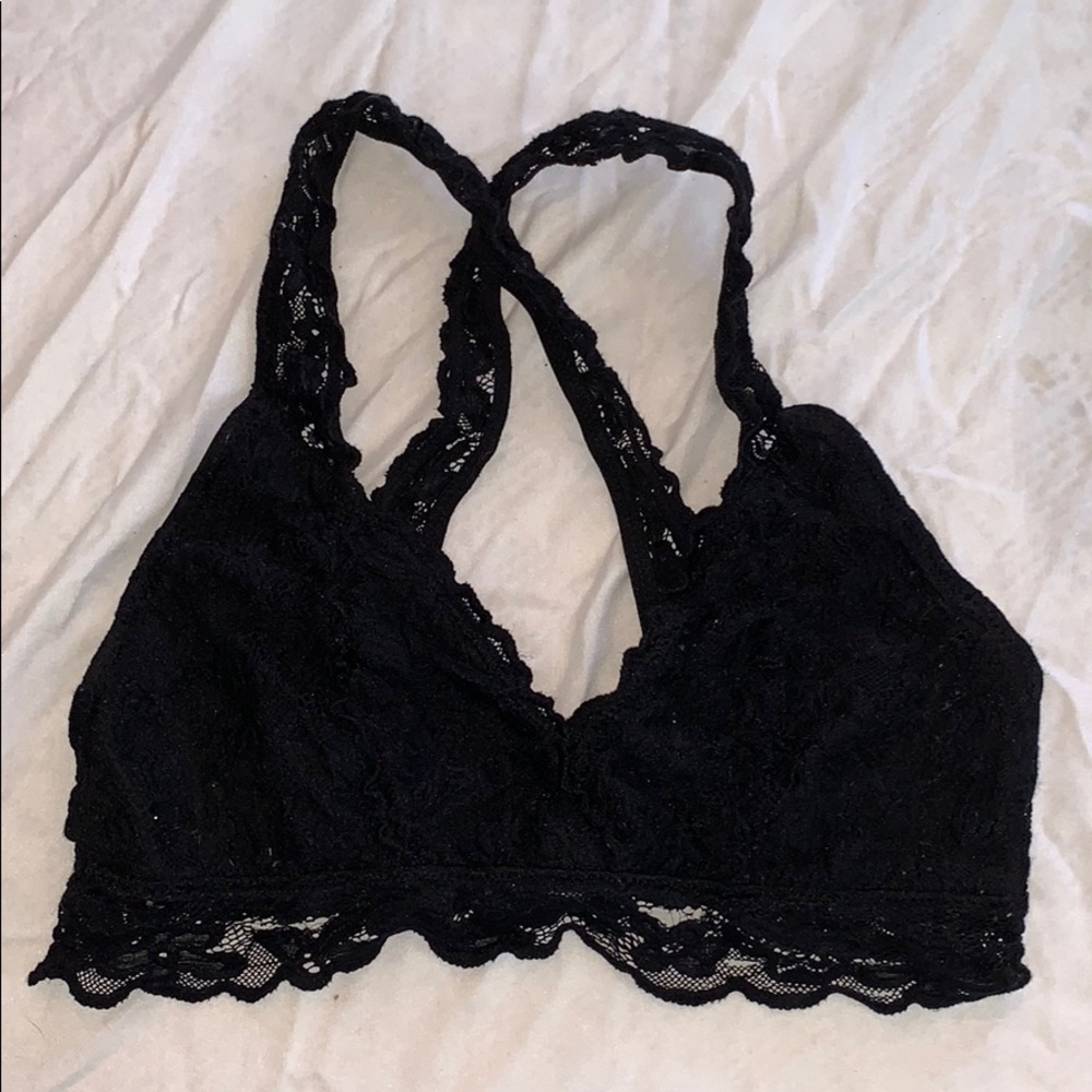 Black Lace Bra